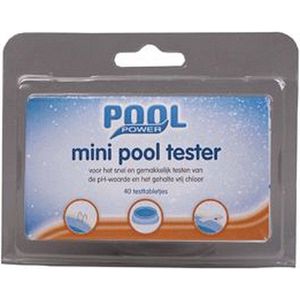 Pool Power zwembadwater test tabletjes 40 stuks - Water kwaliteit test tabletten voor chloor en PH-gehalte