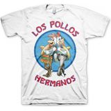 T-shirt - Wit - Los Pollos Hermanos - Korte Mouwen