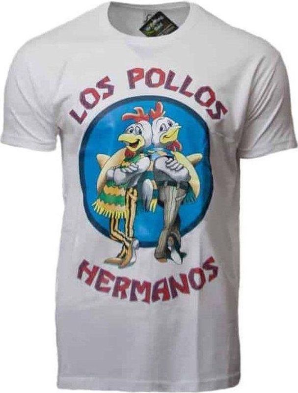 T-shirt - Wit - Los Pollos Hermanos - Korte Mouwen