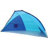 Blauw beachshelter windscherm strandtent 270 x 120 cm