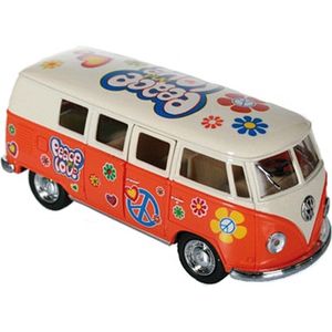 VW model busje oranje