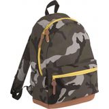 Junior camouflage rugzak/rugtas 42 cm - A4-formaat - Schooltas - Laptoptas/boekentas zwart