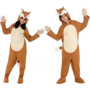 Carnaval verkleedkleding dierenpak Vos - kinderen - outfit - onesie - vossenpak - Carnavalskostuums