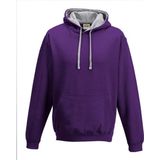 Hoodie - Paars - Katoen/Polyester - Gevoerde Capuchon