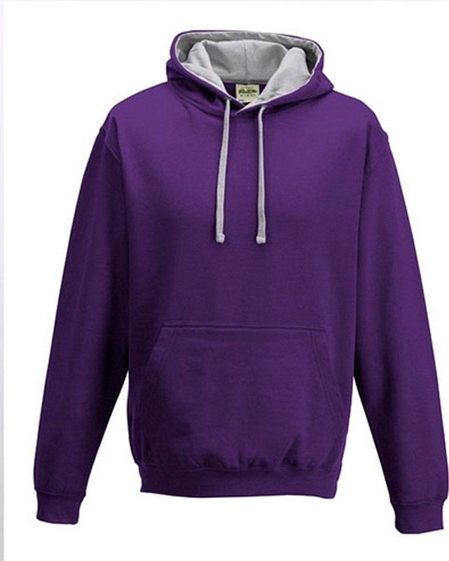 Hoodie - Paars - Katoen/Polyester - Gevoerde Capuchon