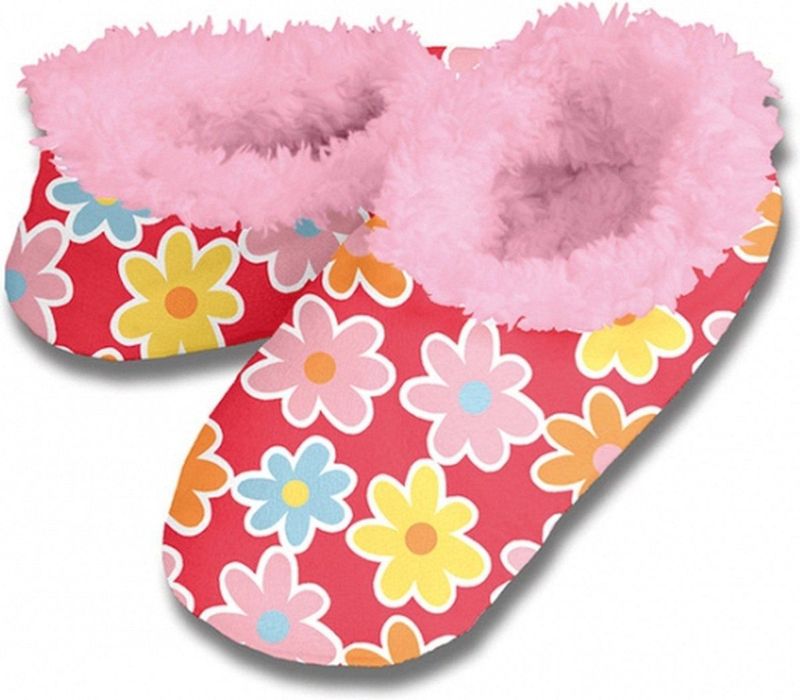 Warme Sloffen - Bloemetjes Print - 100% Polyester