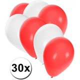 30x Ballonnen in Indonesische kleuren