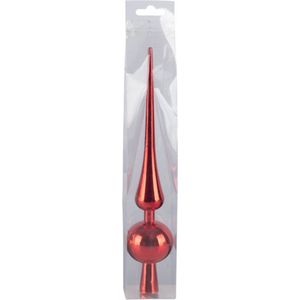 Christmas Gifts Kerst piek - rood - H25 cm - kunststof - kerstboompiek - kerstversiering