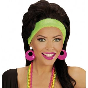 Disco Oorbellen Neon Roze