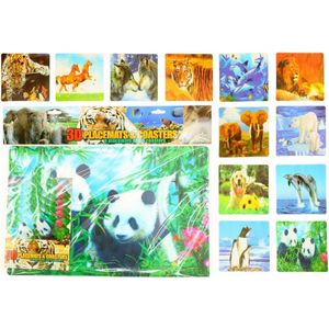 3D panter placemats en onderzetters