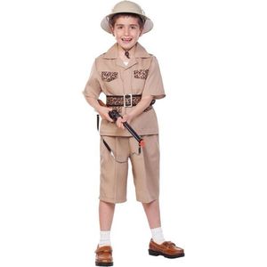 Safari kostuum - kinderen - polyester - jungle verkleedkleding - Carnavalskleding - Carnavalskostuums