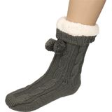 Gebreide - Grijze - Thermosokken - Verwarmd