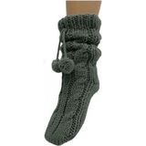 Gebreide - Grijze - Thermosokken - Verwarmd