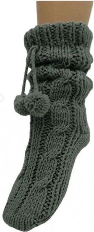 Gebreide - Grijze - Thermosokken - Verwarmd