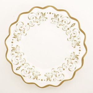 Luxe schaaltjes goud 24 cm