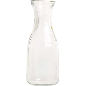 Glazen water/sap/wijn karaf van 0,5 liter - Karaffen tafel/keuken artikelen
