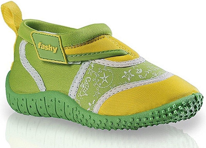 Kinder - Waterschoenen - Groen/Geel - Neopreen met Klittenbandsluiting