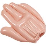 Widmann Opblaasbare zwaai hand - 50 cm - grote nep hand - kunststof - supporters