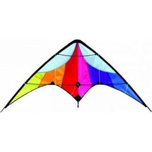 Delta strand vlieger regenboog 130 x 60 cm