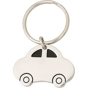Sleutelhanger met auto van 4,5 cm