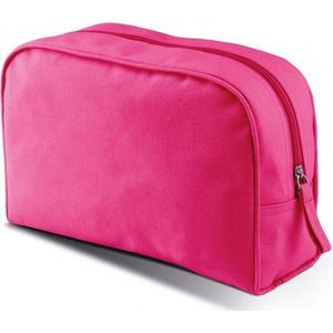 Toilettas/make-up etui - grote Fuchsia roze etui 28 cm - Makeuptassen/Toilettassen - Make-up opbergen - Reis etui - Schooletui