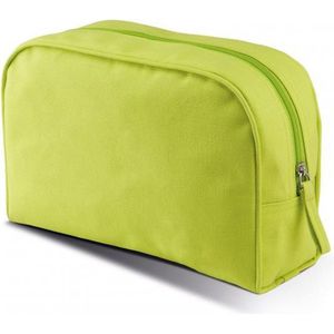 Toilettas/make-up etui - grote lime groene etui 28 cm - Makeuptassen/Toilettassen - Make-up opbergen - Reis etui - Schooletui