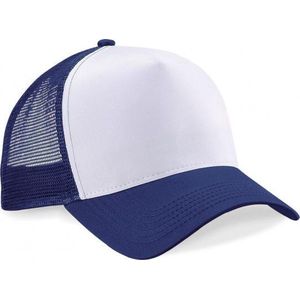 Truckers baseball cap navy/wit voor volwassenen