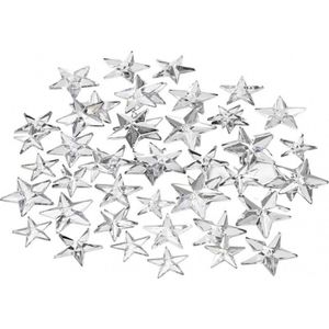 Pak steentjes sterren - 360x - zilver - hobby diamantjes - plaksteentjes - stickers - Hobbybasisvoorwerp