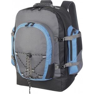 Backpackers rugzak voor volwassenen - grijs/blauw - 40 liter