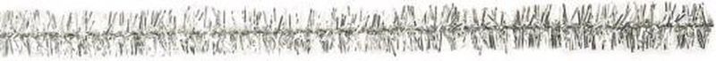 10x stuks zilver chenilledraad met glitters 50 cm