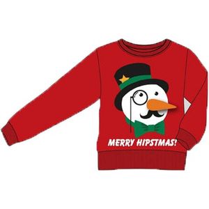 Foute Kersttrui Merry Hipstmas Rood - Maat M
