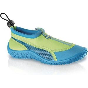 Kids blauw/groene waterschoen surfschoen