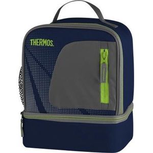 Thermos lunch koeltas blauw 19 x 23 cm 5 liter