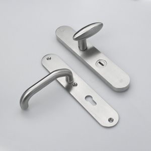 MASSIEF RVS Tzunali Deurbeslag. Model MINHO SKG*** BREED T=15/5 VKTB (kerntrek) PC72  BUITEN KNOP OVIDIO; BINNEN KRUK FORNOS