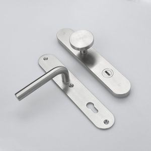 MASSIEF RVS Tzunali Deurbeslag. Model MINHO SKG*** BREED T=15/5 VKTB (kerntrek) PC92 BUITEN KNOP TORRES; BINNEN KRUK PORTO