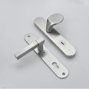 MASSIEF RVS Tzunali Deurbeslag. Model MINHO SKG*** BREED T=15/5 VKTB (kerntrek) PC92 BUITEN KNOP NELAS; BINNEN KRUK WENEN