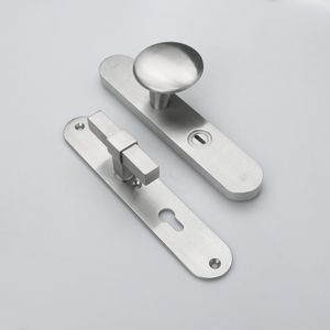 MASSIEF RVS Tzunali Deurbeslag. Model MINHO SKG*** BREED T=15/5 VKTB (kerntrek) PC72  BUITEN KNOP GUARDA; BINNEN KRUK BRUSSEL