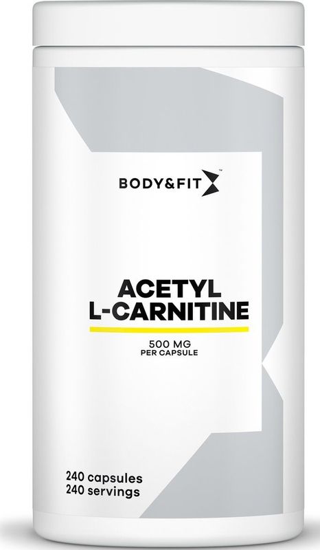 Body & Fit Acetyl L-Carnitine - 500 mg Acetyl L-carnitine per capsule - 240 capsules (80 doseringen)