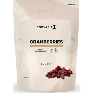 Body & Fit Superfoods - Pure Cranberries - 500 gram - Gedroogde Veenbessen