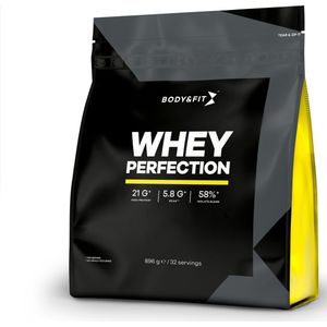 Body & Fit Whey Perfection - Proteine Poeder / Whey Protein - Eiwitpoeder met BCAA - Eiwitshakes - 896 gram (32 shakes) - Framboos