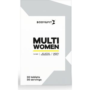 Body & Fit Multi Women - Multivitamine Vrouw - Voedingssupplement voor Vrouwen - 30 Tabletten