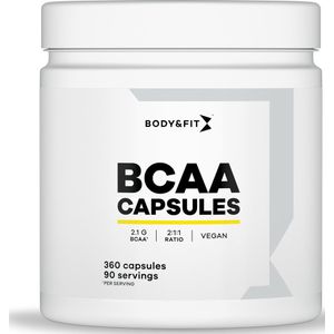 Body & Fit BCAA Capsules - Vegan Aminozuren - 360 Veganistische Capsules (90 doseringen)