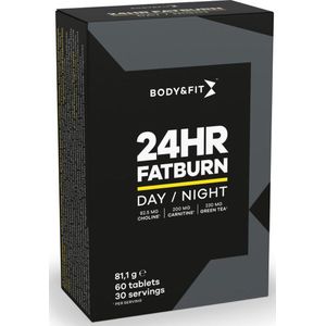 Body & Fit 24hr Fatburner - Vetverbrander - Afslankpillen - 60 Tabletten - 1 Maandverpakking