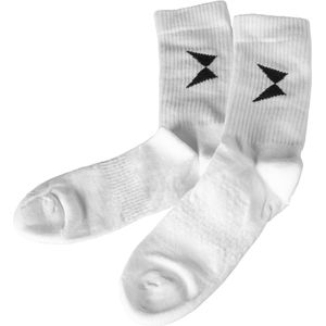 Body & Fit - Sportsokken - Wit - Hoge Sokken van Biologisch Katoen