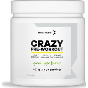 2e Halve Prijs: Body & Fit Green Apple Crazy Pre-Workout - 2e Halve Prijs