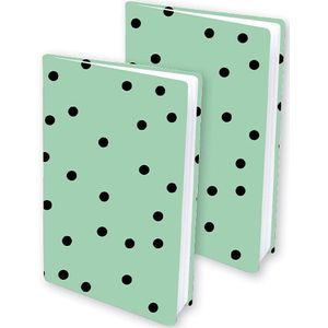 Dresz - Rekbare Boekenkaft - Dots-Motief - 2 Stuks