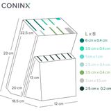 Messenblok zonder Messen - Houten Messenhouder van Coninx - Rubberhout Licht - Messenopberger