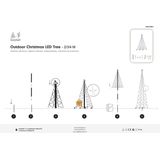 Fairybell LED Kerstboom voor buiten inclusief mast - 4 meter - 640 LEDs - Multi colour