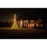 Fairybell LED Buiten Kerstboom voor in de vlaggenmast - 6 meter - 900LEDs - Warm wit