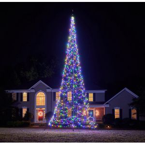 Fairybell LED Buiten Kerstboom voor in de vlaggenmast - 8 meter - 1500LEDs - Multi colour